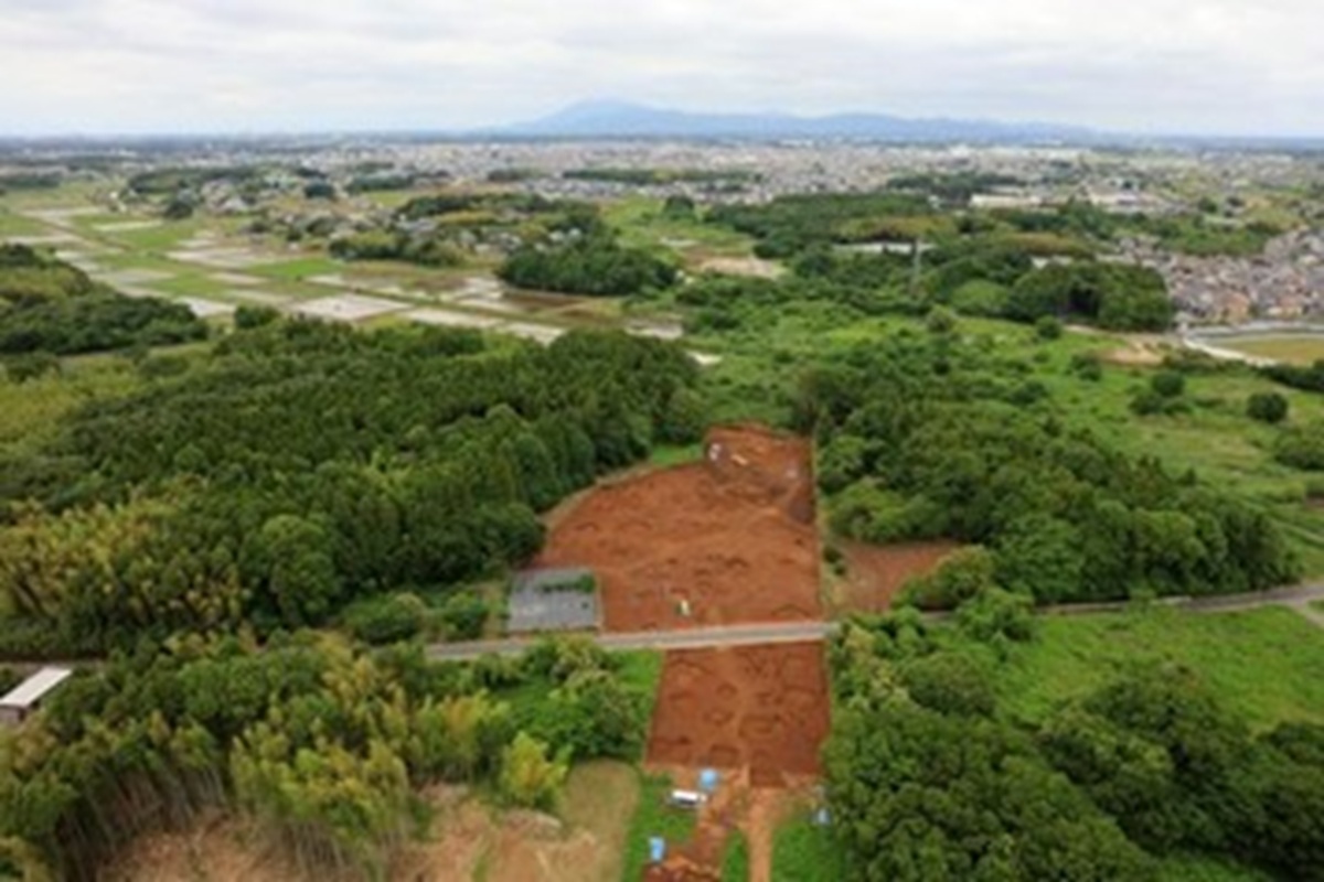調査終了状況遠景（南方向から撮影）